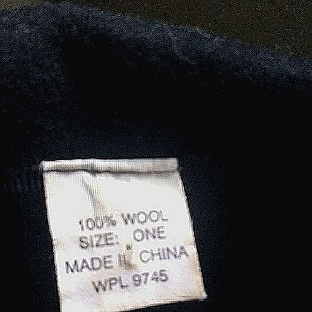 Vintage 100% Black Wool Fedora Hat - Picture 4 of 6